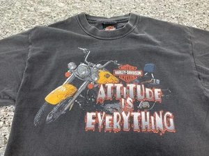 Camisa Harley Davidson vintage para hombre M negra Bayside Portsmouth VA EE. UU. 2002 - Imagen 1 de 9