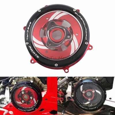 Cubierta de embrague transparente CNC Racing retenedor de resorte para Ducati Panigale V2 1199 1299 Foto 1 de 4