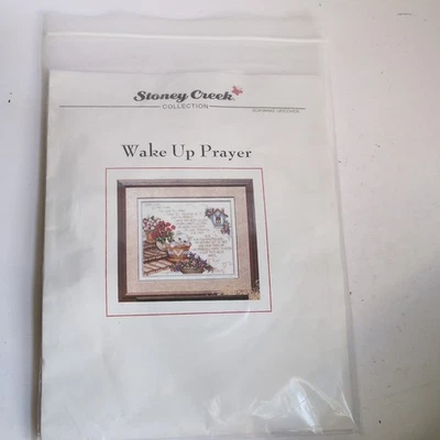 2003 Stoney Creek Collection Wake Up Prayer Cross Stitch Pattern NEW OPENED - Image 1 of 4