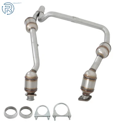 For Jeep Wrangler JK V6 3.8L 2007/2008/2009 Y-Pipe Exhaust Catalytic Converter - Imagem 1 de 4