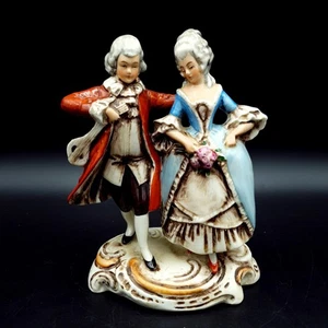 Vintage German Porcelain Figurine 28 C1950-70s export Courting Couple H15CM - Picture 1 of 14