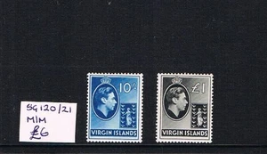 british virgin islands GVI 10/- + £1 M/M - Picture 1 of 1