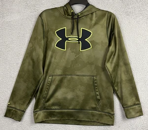 Sudadera con Capucha Under Armour Para Hombre Mediana Verde Camuflada Storm1 Resistente al Agua Pullover Logo - Imagen 1 de 24