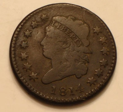 1814 Classic Head Large Cent - Image 1 of 4