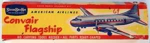 STROMBECKER C-38 AMERICAN AIRLINES CONVAIR FLAGSHIP SOLID WOOD MODEL KIT CV-240 - Picture 1 of 9