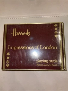 Vintage Harrods Knightsbridge & Tower of London Spielkarten, 2 Piatnik Decks - Bild 1 von 3