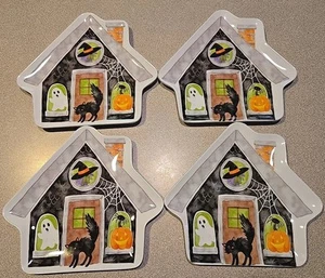 Cupcakes & Cashmere Melamine Snack Plates (Set of 4), Halloween Themed - Picture 1 of 4