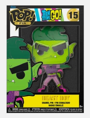 Beast Boy Teen Titans Go! | Funko Pop! Insignia Pin Esmaltado | NUEVO/SELLADO Foto 1 de 3