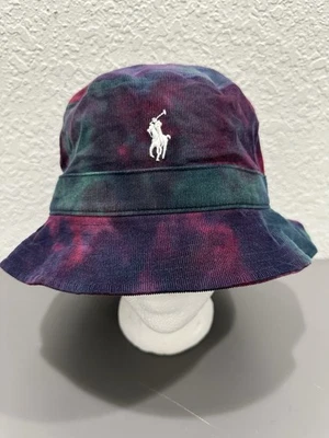 Polo Ralph Lauren галстук краситель вельвет ведро шляпа крышка L / XL пони многоцветный читать Des - Изображение 1 из 4