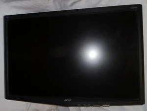 ACER LCD X223W Monitor AS IS PARTS ONLY GOOD COSMETICS / SCREEN GOOD LCD PANEL - Picture 1 of 3