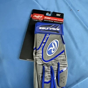 Guanti da baseball Rawlings 5150 nuovi taglia media grigio blu - Foto 1 di 1