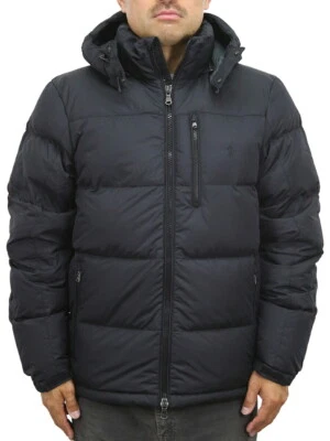 Abrigo chaqueta acolchada con capucha Polo Ralph Lauren para hombre - negro - Foto 1 de 4