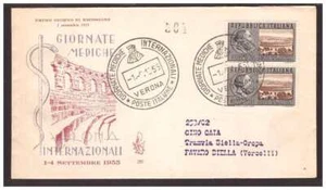 FDC VENETIA  CLUB  1955  - GIORNATE MEDICHE   VIAGGIATA  RACC. - Picture 1 of 1