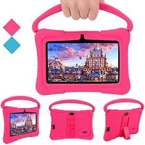 7" Android 9.1 Tablet PC 16GB For Kids Quad-Core Dual Cameras WiFi Bundle Case