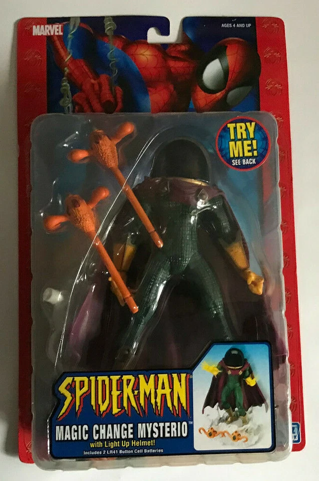 ToyBiz Worldwide Marvel Spider-man Magic Change Mysterio RARE 2005