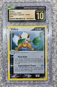2004 Pokemon EX Hidden Legends Shiftry Holo Rare 14/101 CGC 10 Pristine - Picture 1 of 3
