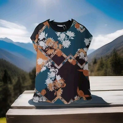 FRANSA Womens Short Sleeved Floral Chiffon Top Size XS BNWOT - Image 1 of 4