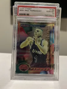1993-94 Topps Finest Anfernee Hardaway #189 PSA 10 GEM MT Rookie RC - Foto 1 di 6