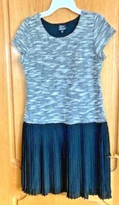 Pink & Violet Girls Dress Grey/White/Black Fleeted Bottom sz: 16 NEW - Picture 1 of 4