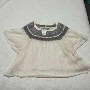 Free People Loch Lomond Flatterärmel Pullover Oberteil Neu mit Etikett XS - Bild 1 von 5