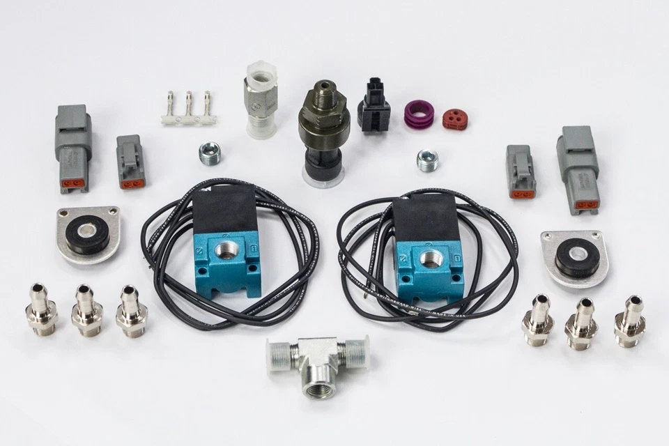 Solenoide de control de refuerzo de CO2 doble válvula MAC de 3 puertos y kit de sensor de presión Foto 1 de 1