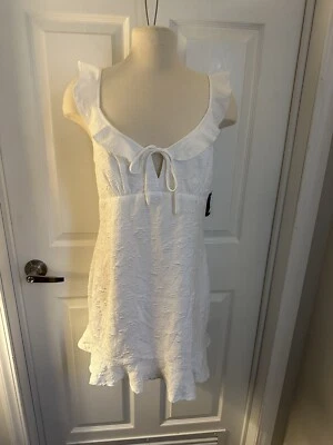 City треугольники женское платье Sz XL белый весна лето новый с Ярлыками - Изображение 1 из 4