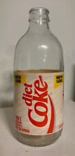 RARE ** 10-oz DIET COKE BOTTLE (Throw-away) With PAPER LABEL - from MEXICO !!!