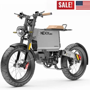 MTB X5+ Electric Bike 48V 25Ah Fat Tire Mountain 20'' E Bicycle Mid-drive Motor - Picture 1 of 20