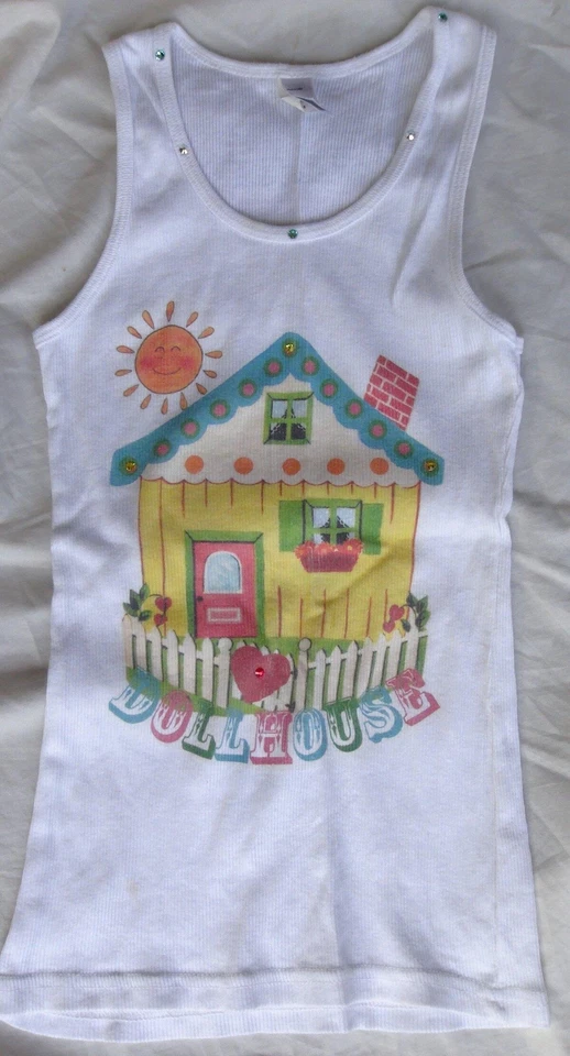 American Apparel White Dollhouse Tank Top Size 8 GB15 - Image 1 of 1