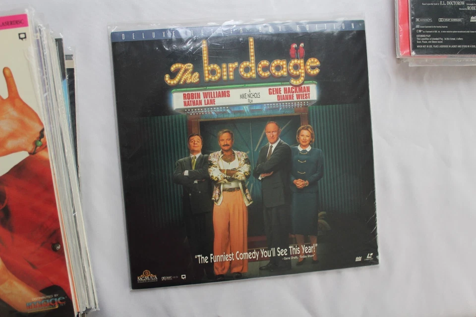 THE BIRDCAGE laserdisc LD DELUXE LETTERBOX ROBIN WILLIAMS *BUY MORE AND SAVE* - Imagem 1 de 4
