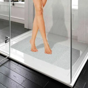 Extra Long PVC Soft Cushioned Anti Non Slip With Suction Cups Bath Shower Mat - Picture 1 of 6