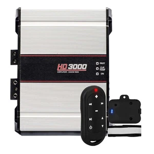 Amplifier HD 3000 1Ohm RMS Long distance control TLC3000 Black Fast Delivery - Picture 1 of 7