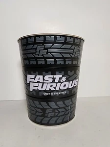Cubo de palomitas de maíz Fast And Furious AMC Promo, pistas giratorias para neumáticos - Imagen 1 de 7