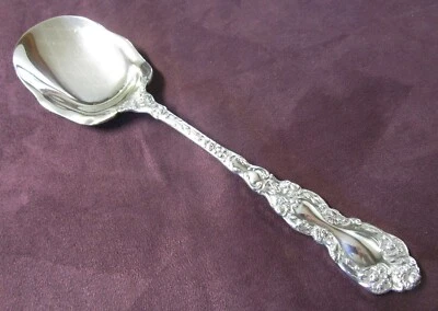 GORHAM II Silverplate Serving Spoon Recast Imperial Chrysanthemum 1977 - Image 1 of 4