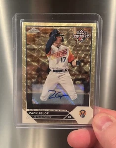 2023 Topps Pro Debut Zack Gelof AUTO RC SUPERFRACTOR 1/1 A’S Las Vegas Aviators - Picture 1 of 2