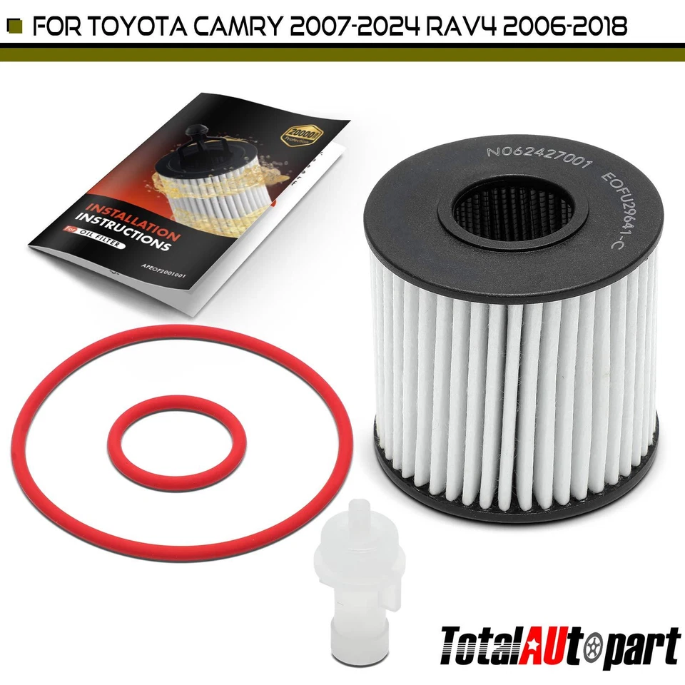 Filtro de aceite de motor para Toyota Camry 07-24 RAV4 Sienna Avalon Lexus Lotus 20K Foto 1 de 4