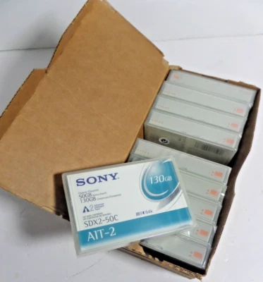 caja de 10 cintas Sony AIT-2 SDX2-50C 50/130GB precintadas Foto 1 de 2