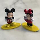 Figurines nano métal Disney Minnie & Mickey Mouse **peinture manquante/écaillée**