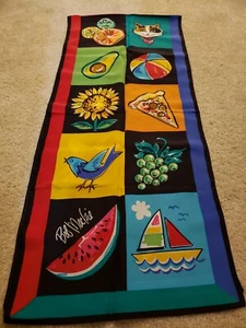 BOB MACKIE Wearable Art SCARF 64 "x 29" 100% Silk  NEW In Box LOVELY - Picture 1 of 9
