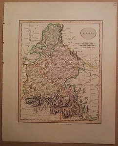 JOHN CARY MAP OF BAVARIA 1813 FROM HIS New Elementary Atlas - Picture 1 of 1