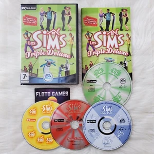 Jeu Les Sims Triple Deluxe - Pack 4 CD pour PC - Floto Games - Picture 1 of 2