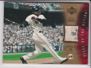 2003 Upper Deck Piece of the Action Barry Bonds Game Used Ball
