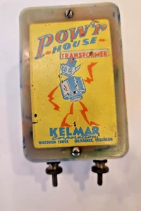 Vintage 1940s Kelmar Pow'r House Tin toys Transformer for ferris wheel swing - Picture 1 of 5