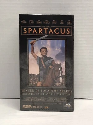 Spartacus (MCA, Uncut, Fully Restored) 4 Academy Awards, 2 Set VHS - New Sealed - Image 1 of 3