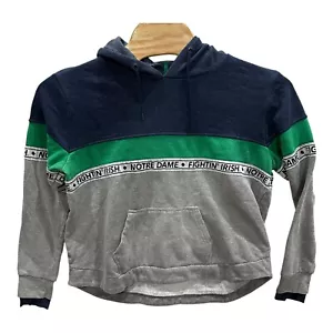 Felpa con cappuccio Notre Dame Colosseum Athletics donna XL verde blu navy color block pullover* - Foto 1 di 6