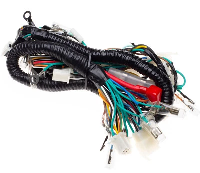 Universal Motorcycle Wiring Harness Loom Cables Project Bike Complete Kit - Image 1 of 4