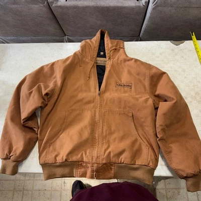 Jaqueta de trabalho Swingster masculina de lona pesada robusta forrada com capuz tamanho GG - Imagem 1 de 4