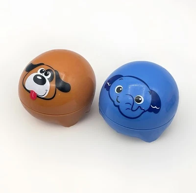 "Roller Ball Animal Cars Spark Create Imagine Blue Elephant Brown Cachorro Bebé 3""" Foto 1 de 4