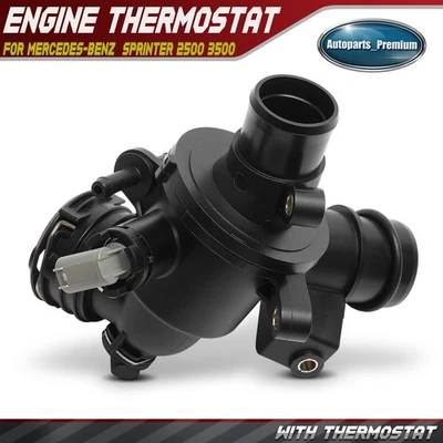 Conjunto de carcasa de termostato de refrigerante de motor para Mercedes-Benz Freightliner 92°C Foto 1 de 4