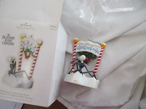 Hallmark Nightmare Before Christmas Welcome to Christmas Town Ornament - Picture 1 of 3